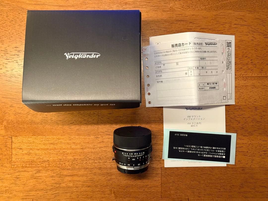 Voigtländer 40mm F1.4 SC レンズ 本体 VM マウント