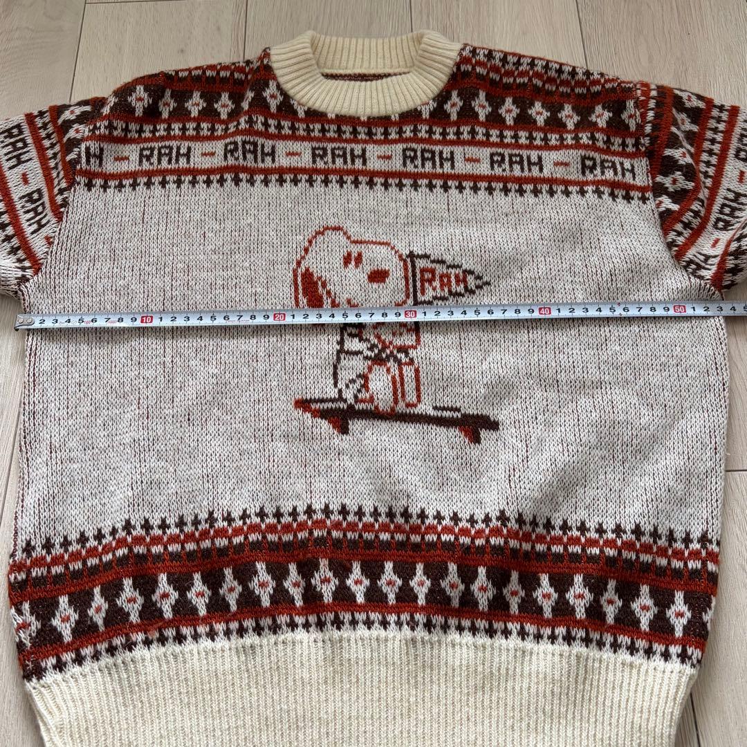 70s スヌーピー ニットセーター　arrow vintage