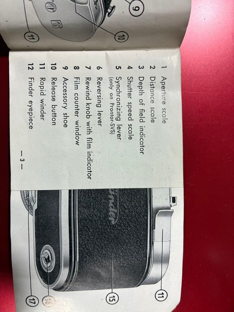 フォクトレンダー VITO Ｂ　本箱　取扱説明書　革ケースセット