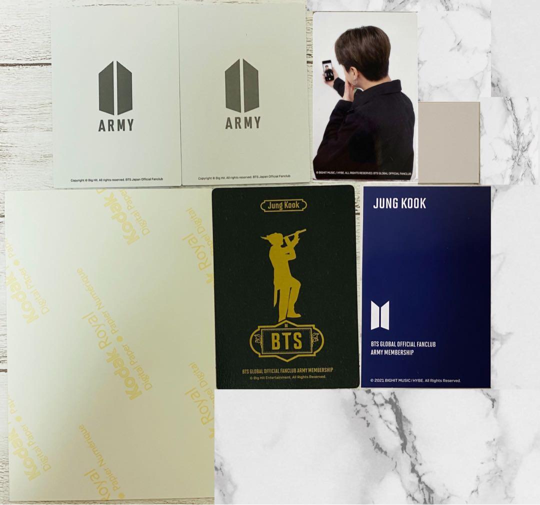 BTS JPFC 継続特典 MEMBERSHIP トレカ 生写真 ジョングク