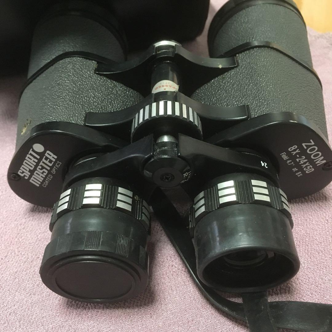 0808  双眼鏡  SPORT MASTER  ZOOM  8×-24×50