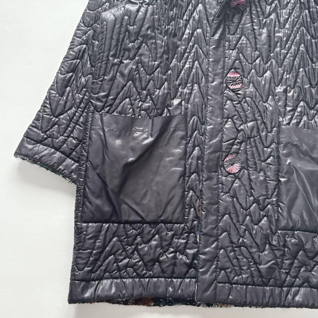 茄子の花様！ミッソーニ リバーシブル ウール　モヘア 幾何学模様 イタリア製