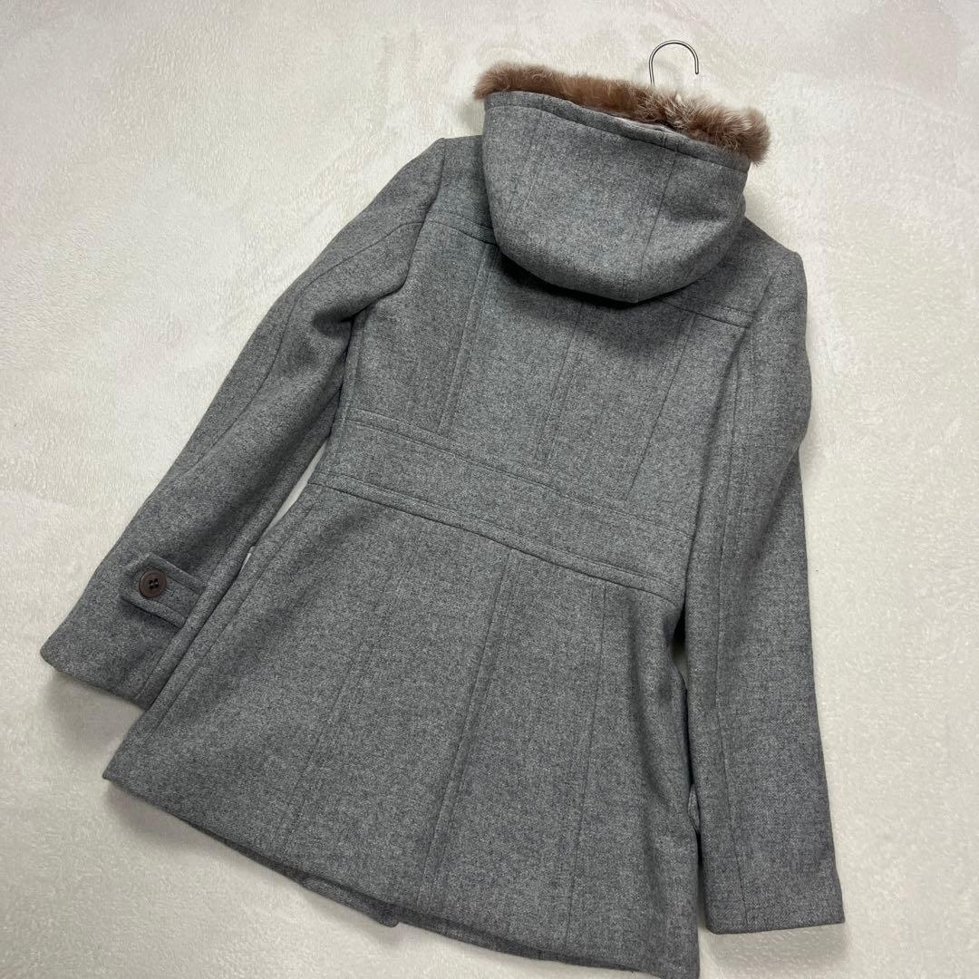 ●バーバリー ブルーレーベル アンゴラ　ウール カシミヤ ノバチェック コート