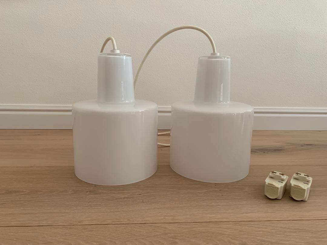 flame decolamp glass 凸ランプ×2（white）