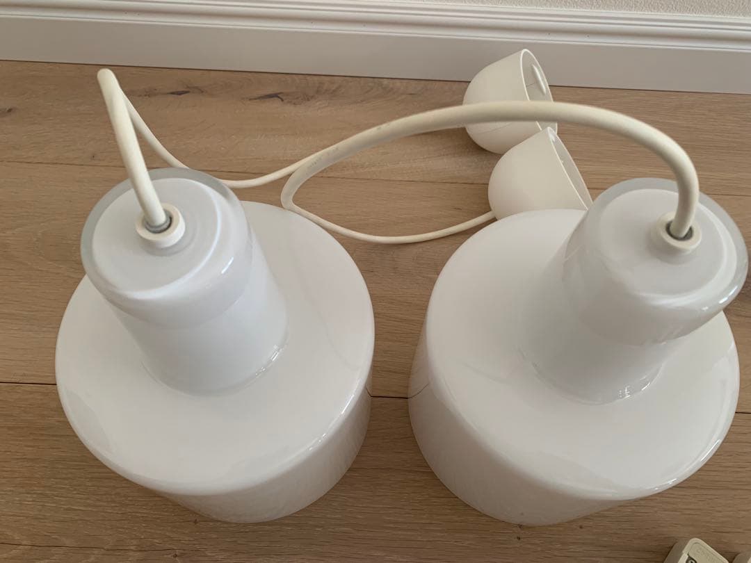 flame decolamp glass 凸ランプ×2（white）