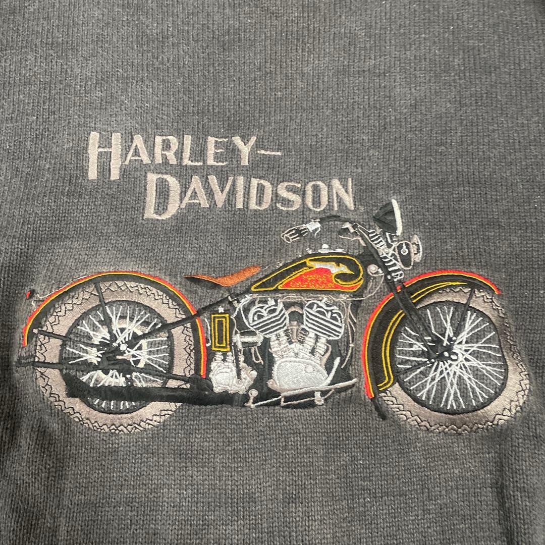 い*ー様 超激レアHarley-Davidson バイク刺繍 スウェット