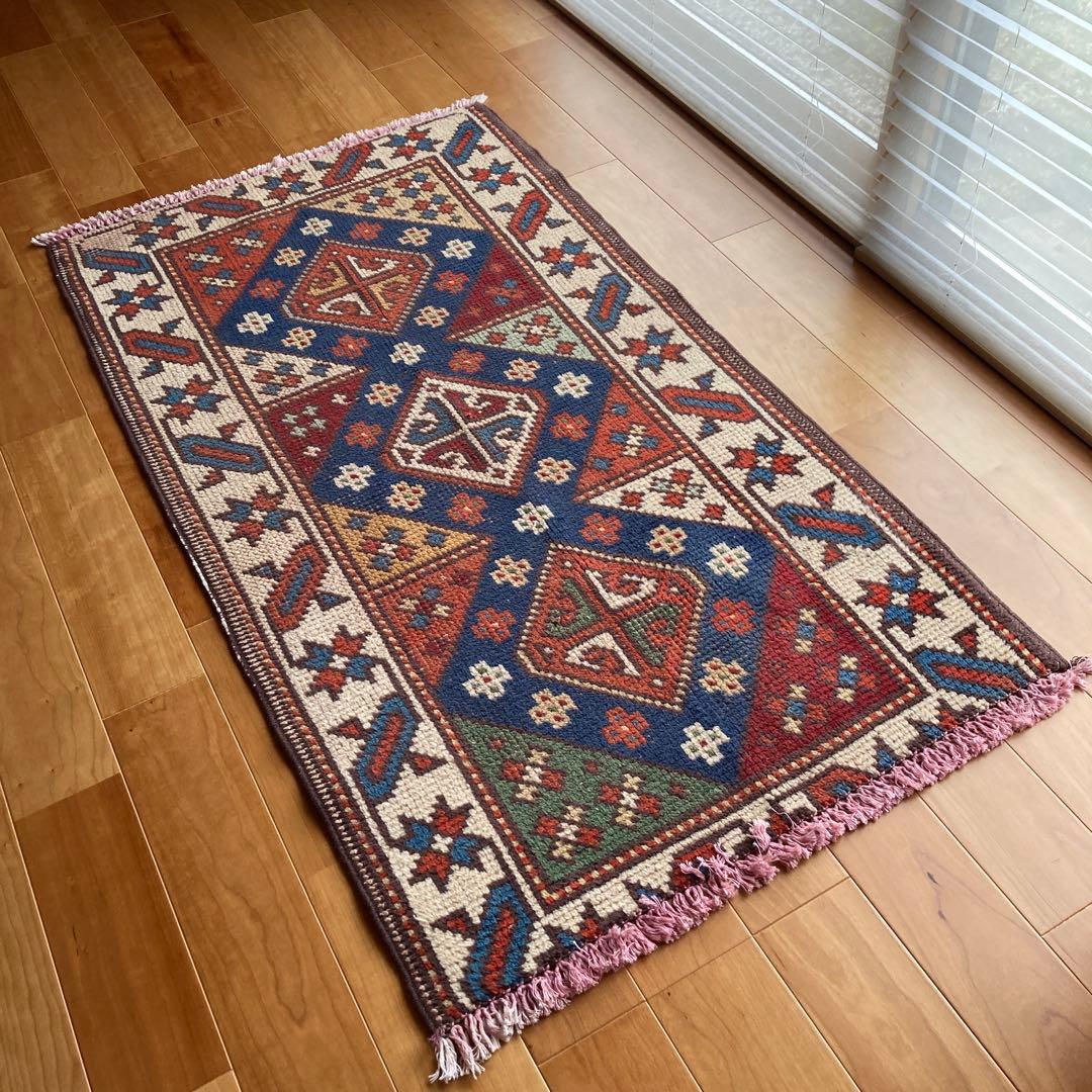 ヴィンテージラグ　トライバルラグ　ターキッシュラグ