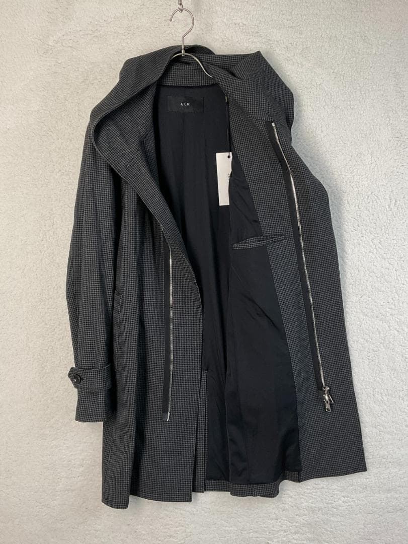 【未使用】AKM ラップフーデッドコート 定価13万円　L