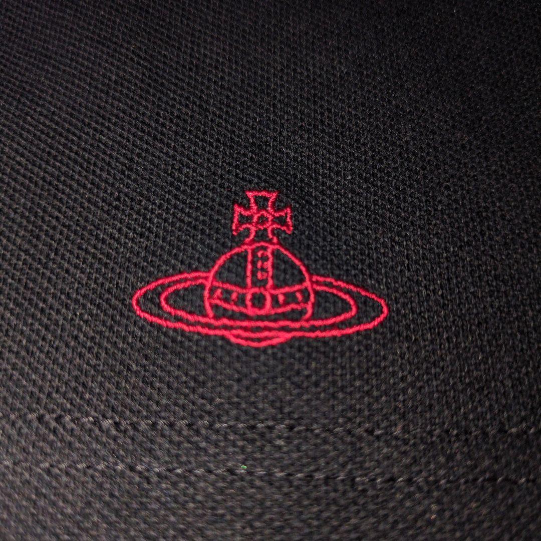 ☆未使用☆ヴィヴィアンウエストウッド　ラブフリル　ポロ　オーブ　半袖　ブラック