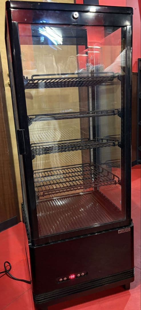 レマコム　業務用冷蔵ショーケース四段LED照明付き105L R4G-105SLB