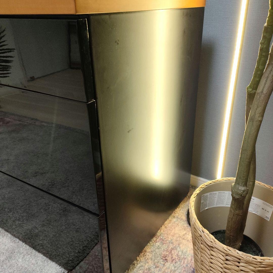 3段チェスト キャビネット 隠し引出し付き