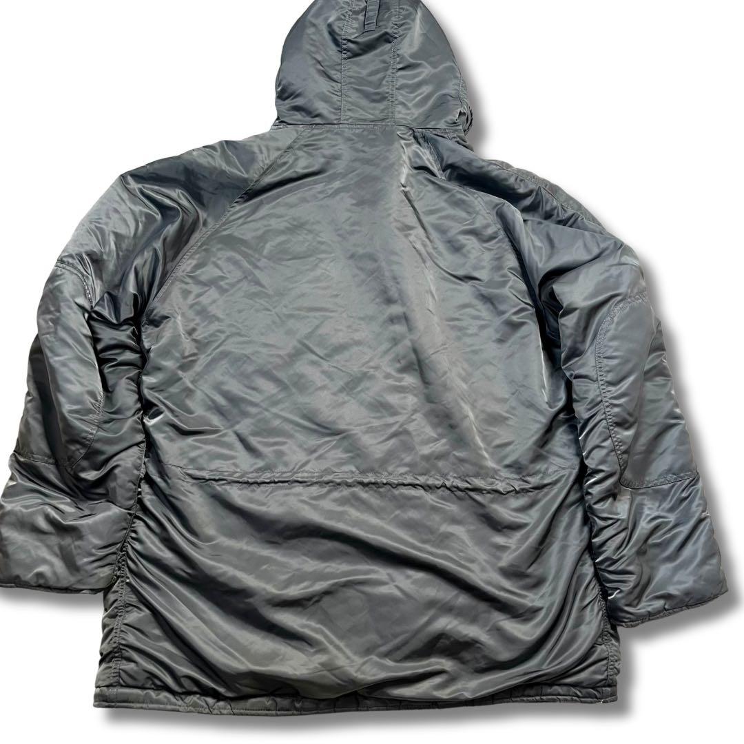 極美品 超希少✨アルファインダストリーズ ミリタリージャケッN-3B フード