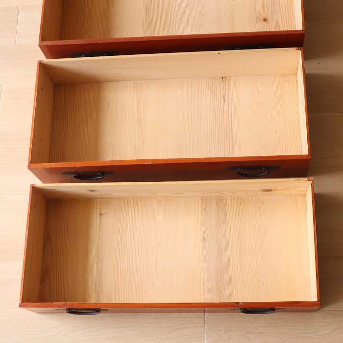 アンティーク 引出し3杯 3段 和箪笥 ローチェスト 古家具 テレビ台