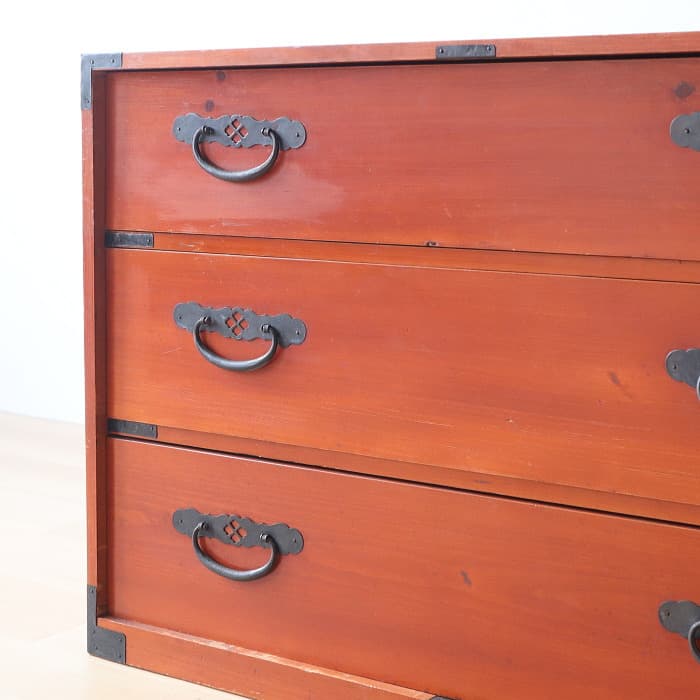 アンティーク 引出し3杯 3段 和箪笥 ローチェスト 古家具 テレビ台