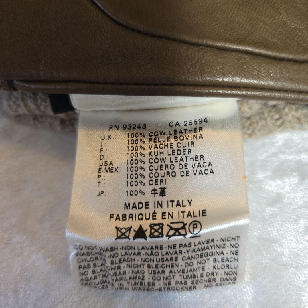 試着のみDIESEL BLACK GOLD シープレザー×ニット ロンググローブ