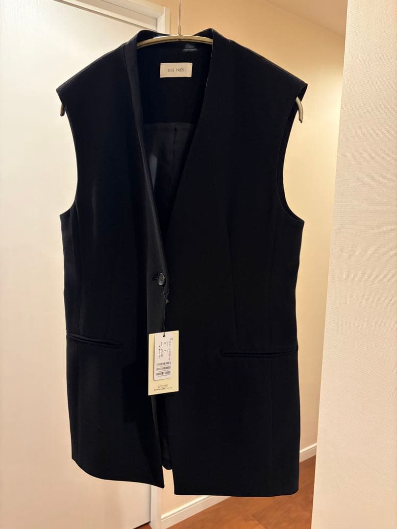 タグ付き！DES PRÉS ブラック ベスト ジレ