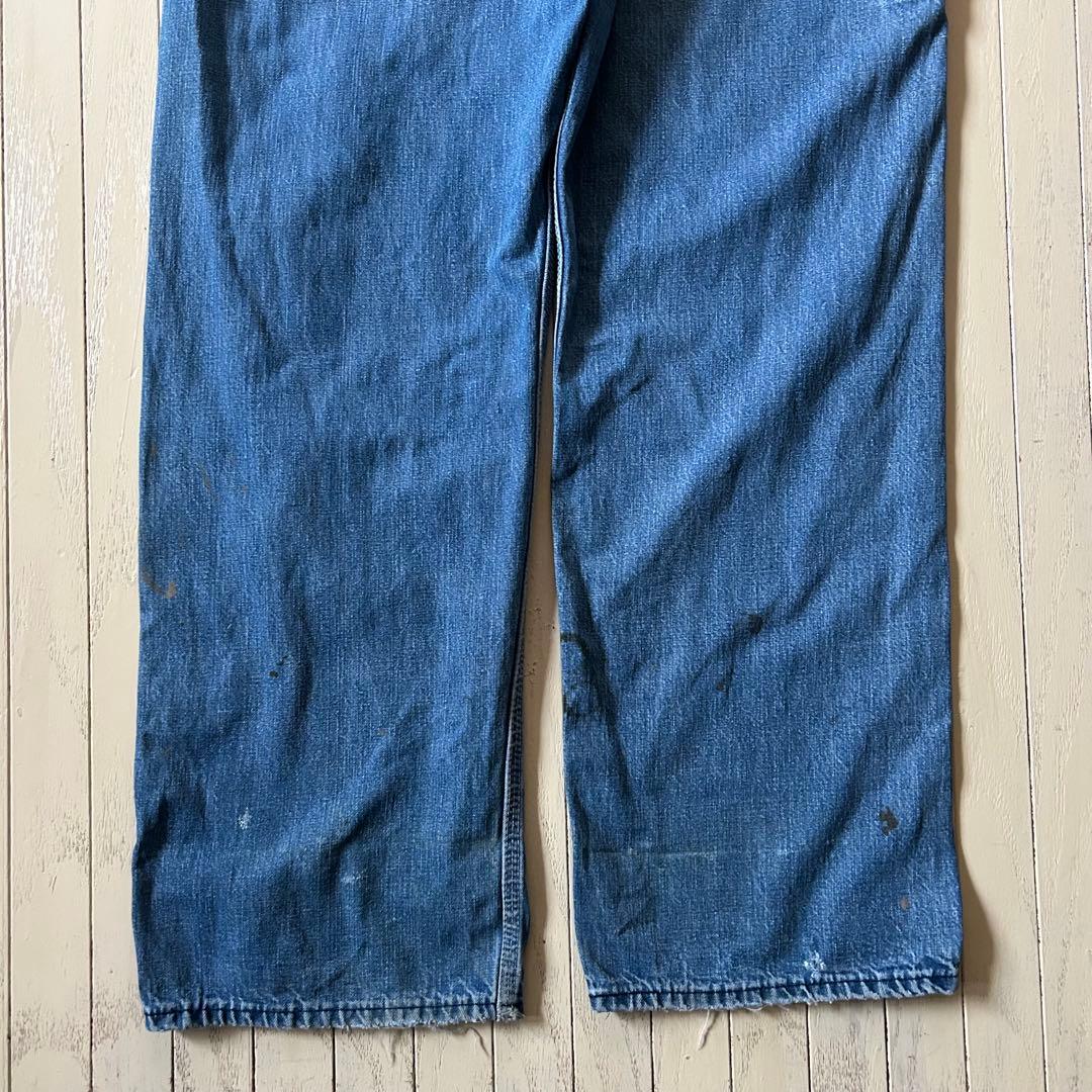 60s 70s Carhartt オーバーオール プリントタグ デカC M相当
