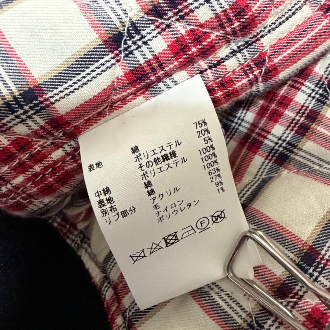 ピンクハウス 苺 キャンドル ワッペン ゼッケン 黒 フード付きブルゾン【P55