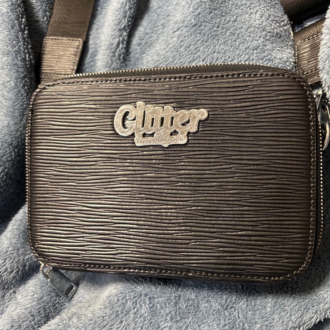 Glitter ブラック ショルダーバッグ