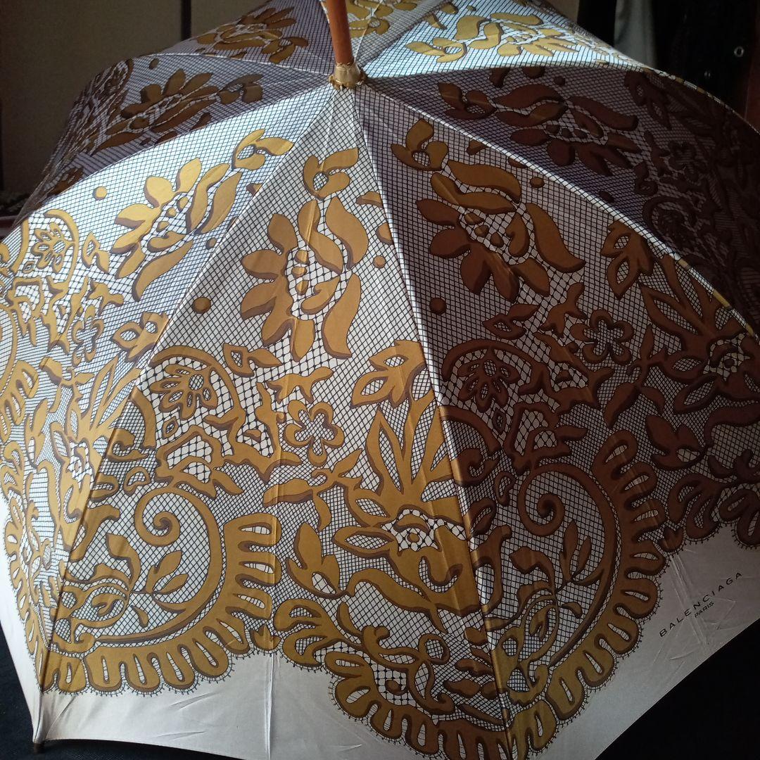 最終価格「新品」BALENCIAGA　長傘 　　木製　重厚　高級 　クラシック
