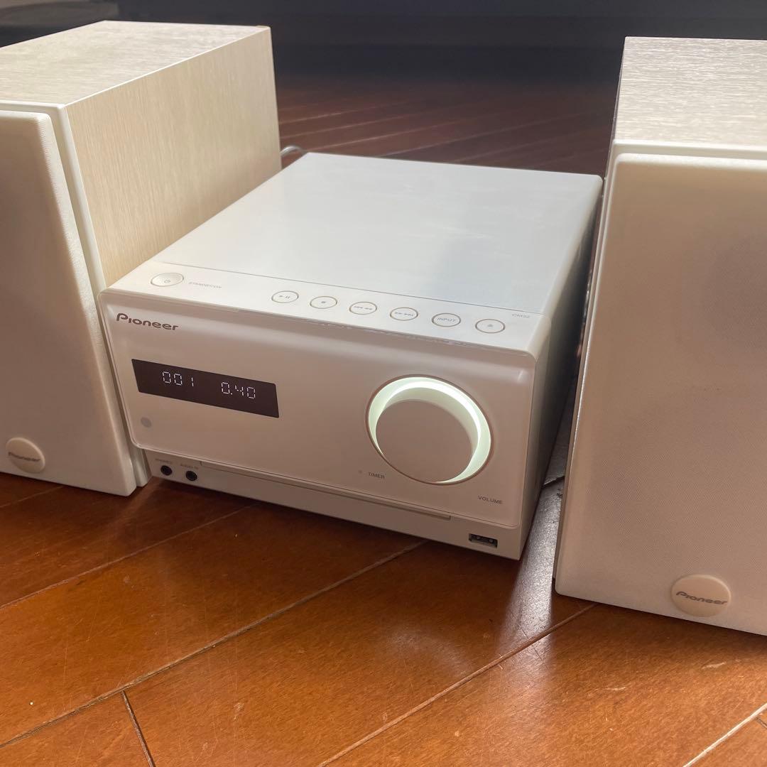 【Bluetooth】美品 Pioneer ミニコンポ X-CM32BT-w