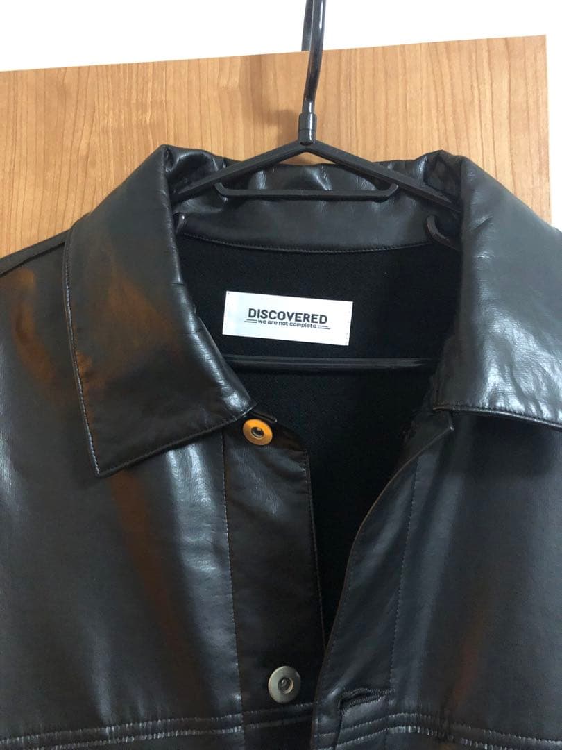 discovered カバーオール　ジャケット　レザーDC-SS19-BL-02