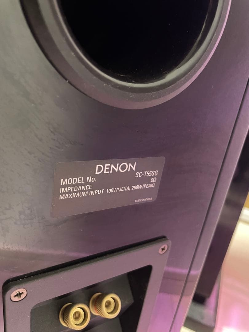 DENON SC-T55SG ブラックスピーカー ②