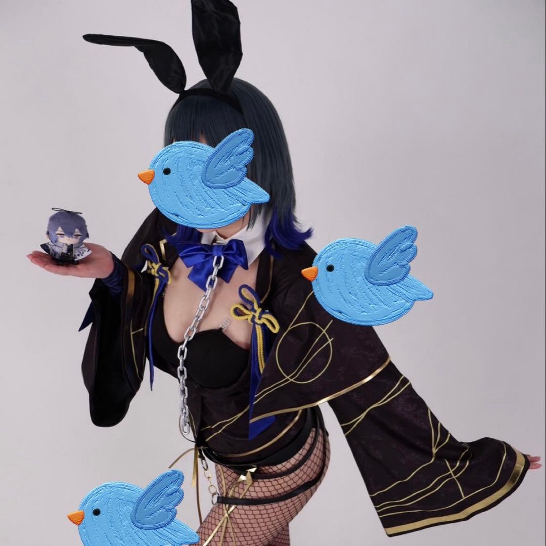 にじさんじ コスプレ 小柳ロウ SCREAM バニー 女性 Lウィッグ付き