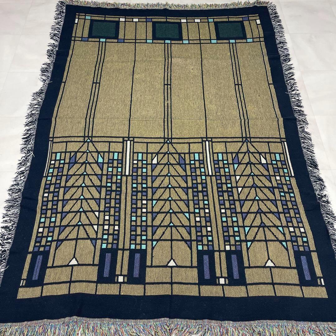 アート　マルチカバー　ソファーカバー　ヴィンテージラグ　184x131