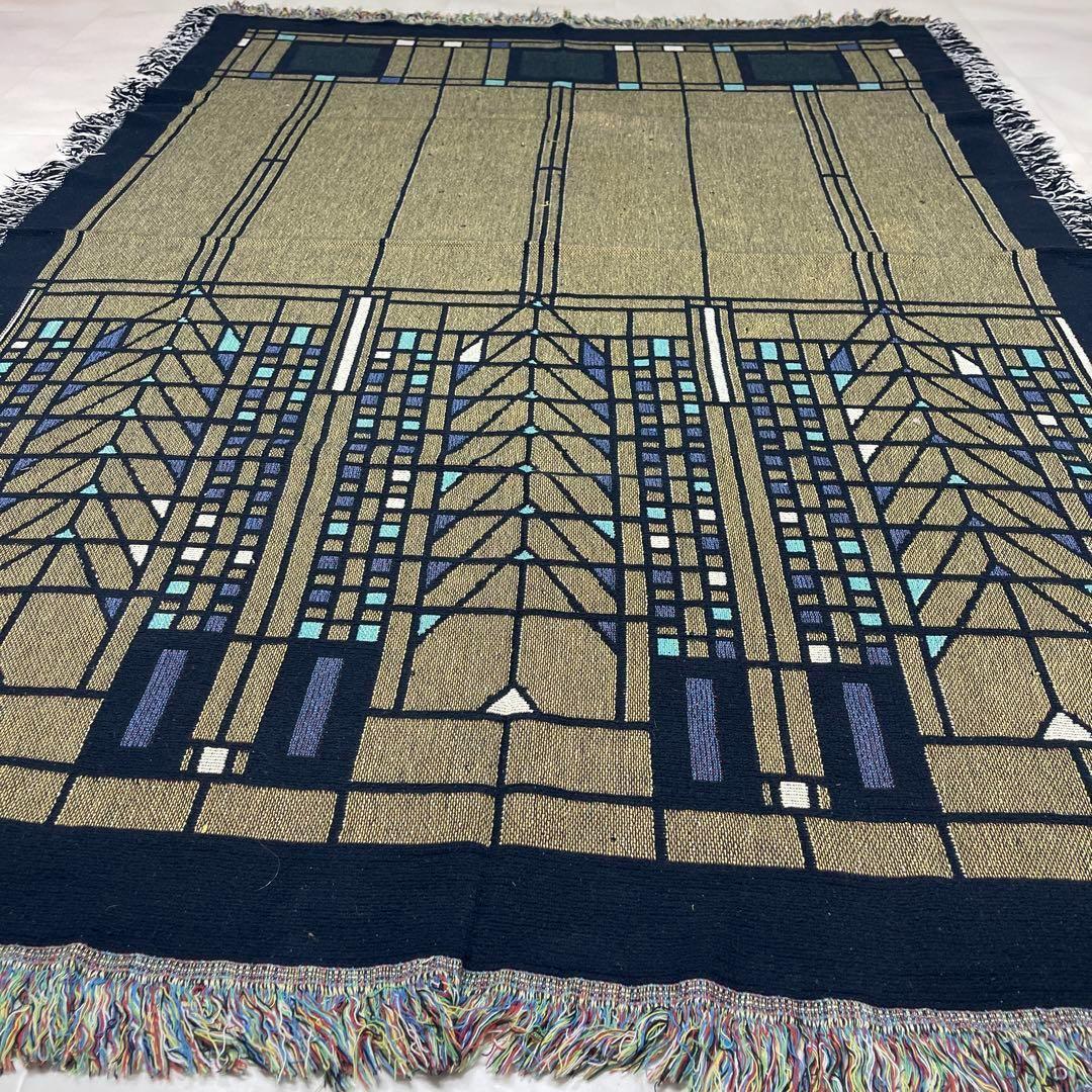 アート　マルチカバー　ソファーカバー　ヴィンテージラグ　184x131