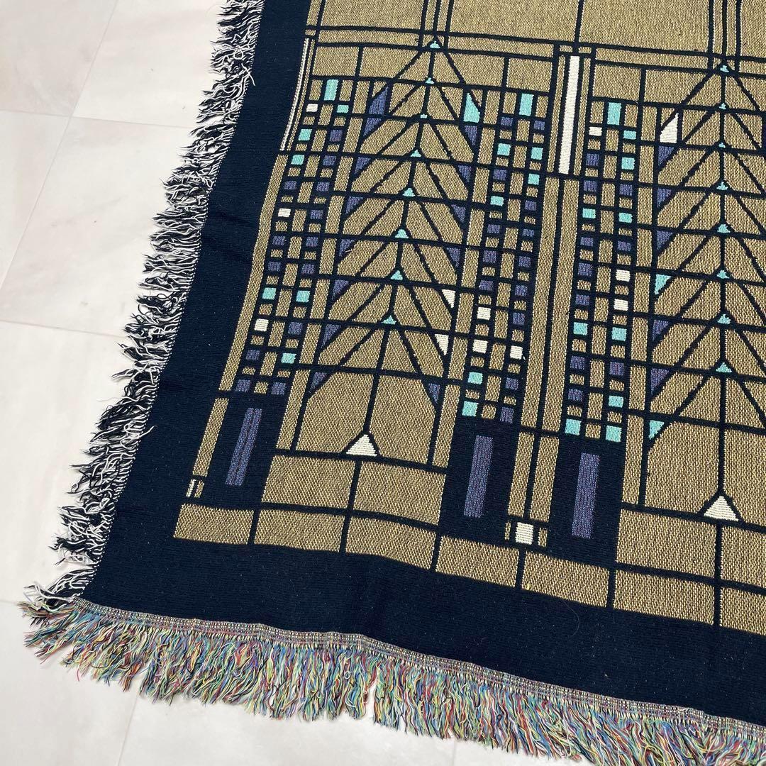 アート　マルチカバー　ソファーカバー　ヴィンテージラグ　184x131