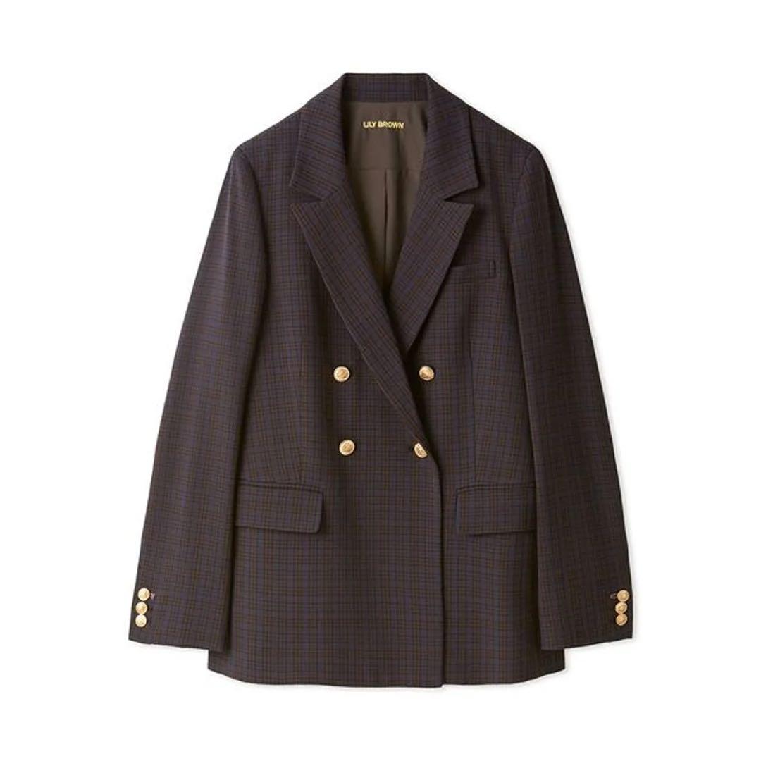 LILY BROWN ダークブラウン テーラードジャケット