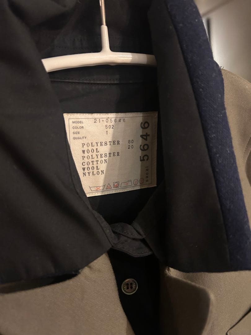 sacai 22SS ドレスコート