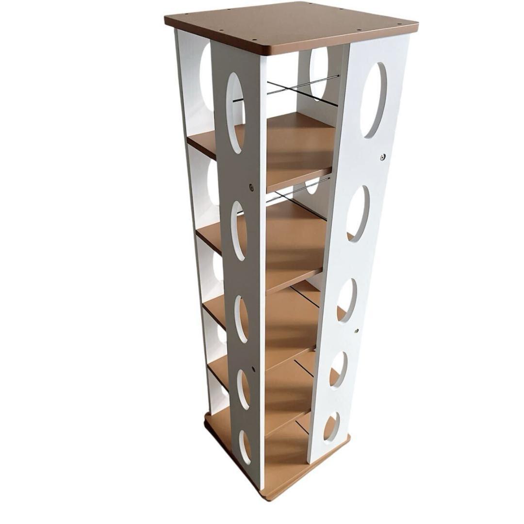 回転ラック　MUD-7180　幅34cm 高さ120cm　タワー型　360度回転