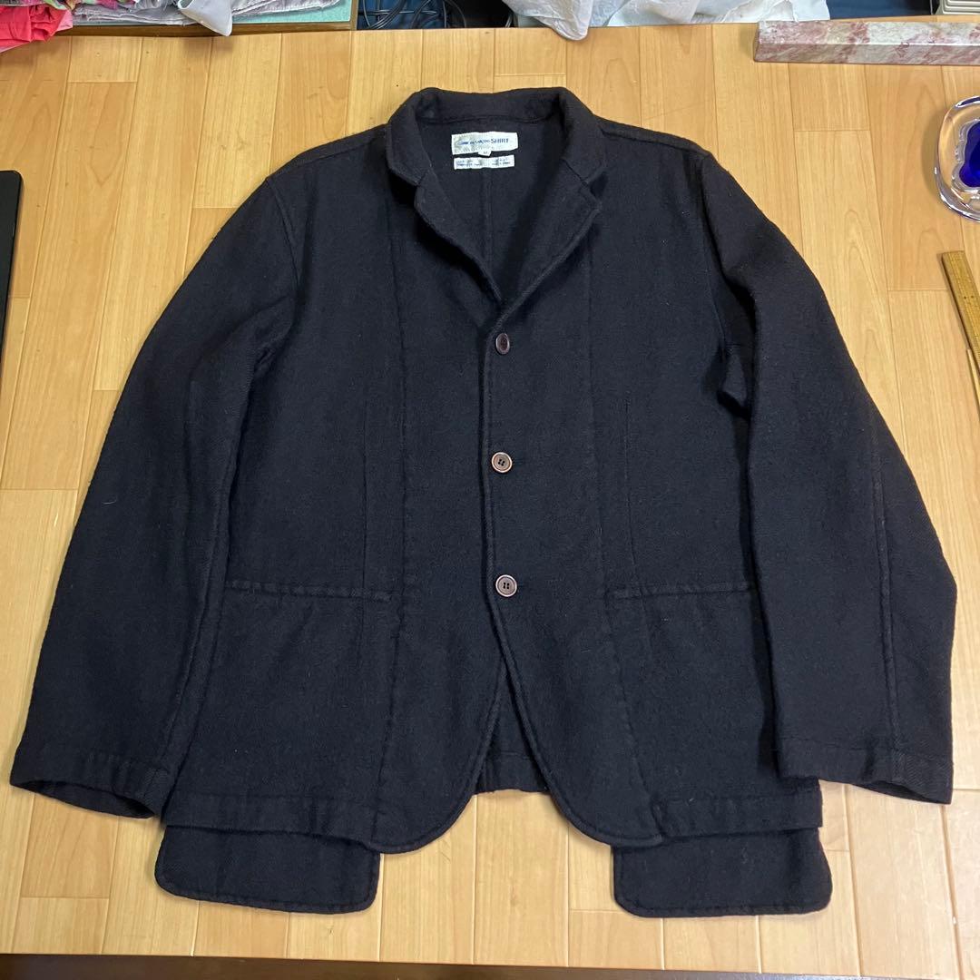 専用　コムデギャルソンシャツ　縮絨　ウールジャケット 　黒　Mサイズ