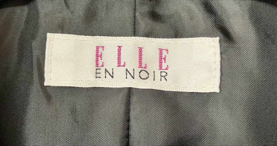 クリーニング済 エルアンノワール ブラックショートジャケットハイウエストスカート