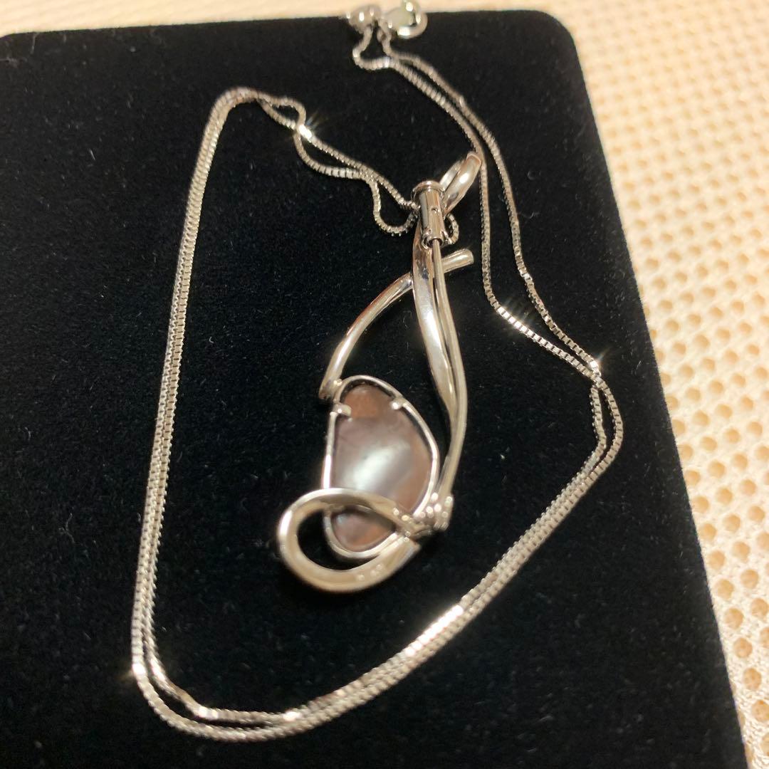 ボルダーオパール流線型ネックレス