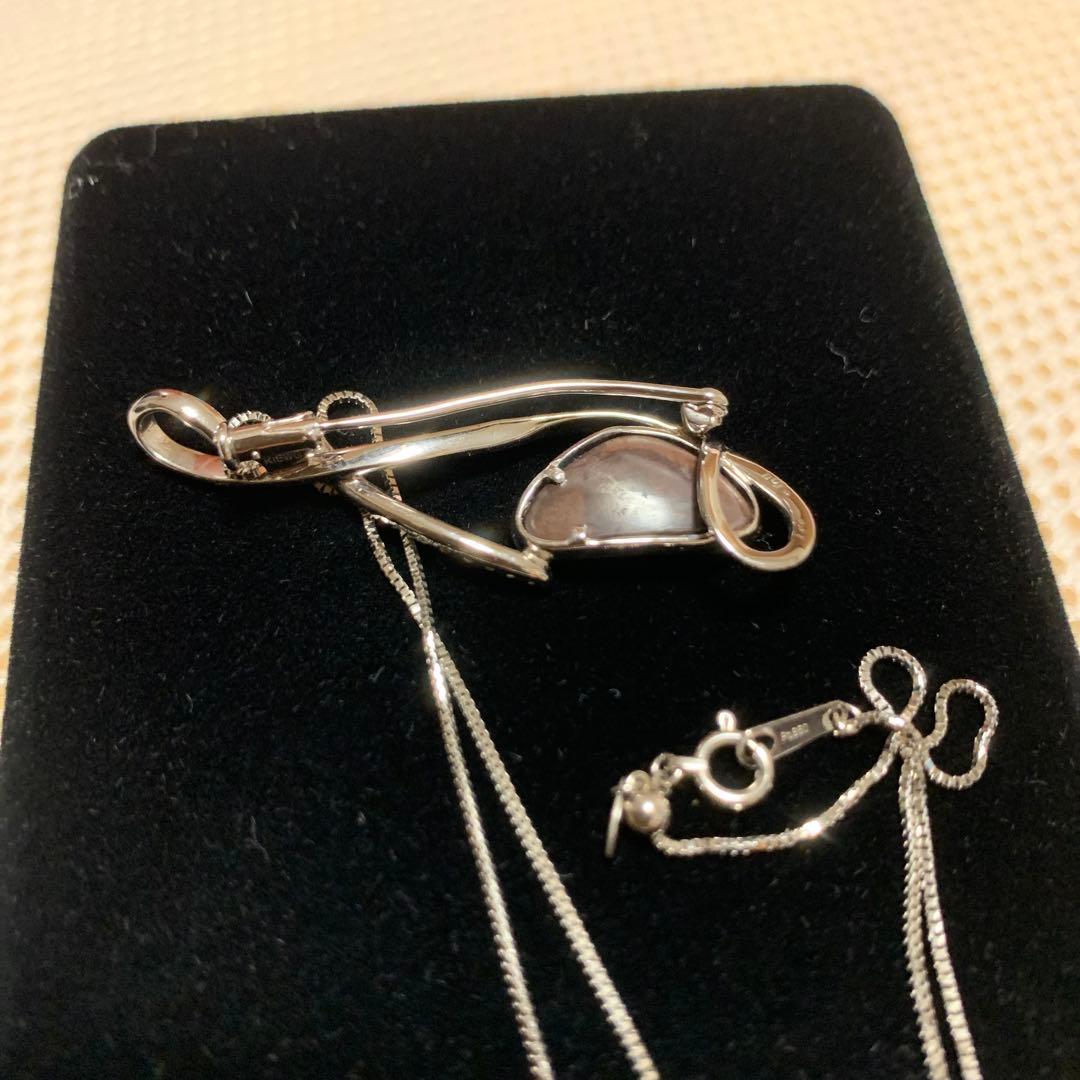 ボルダーオパール流線型ネックレス