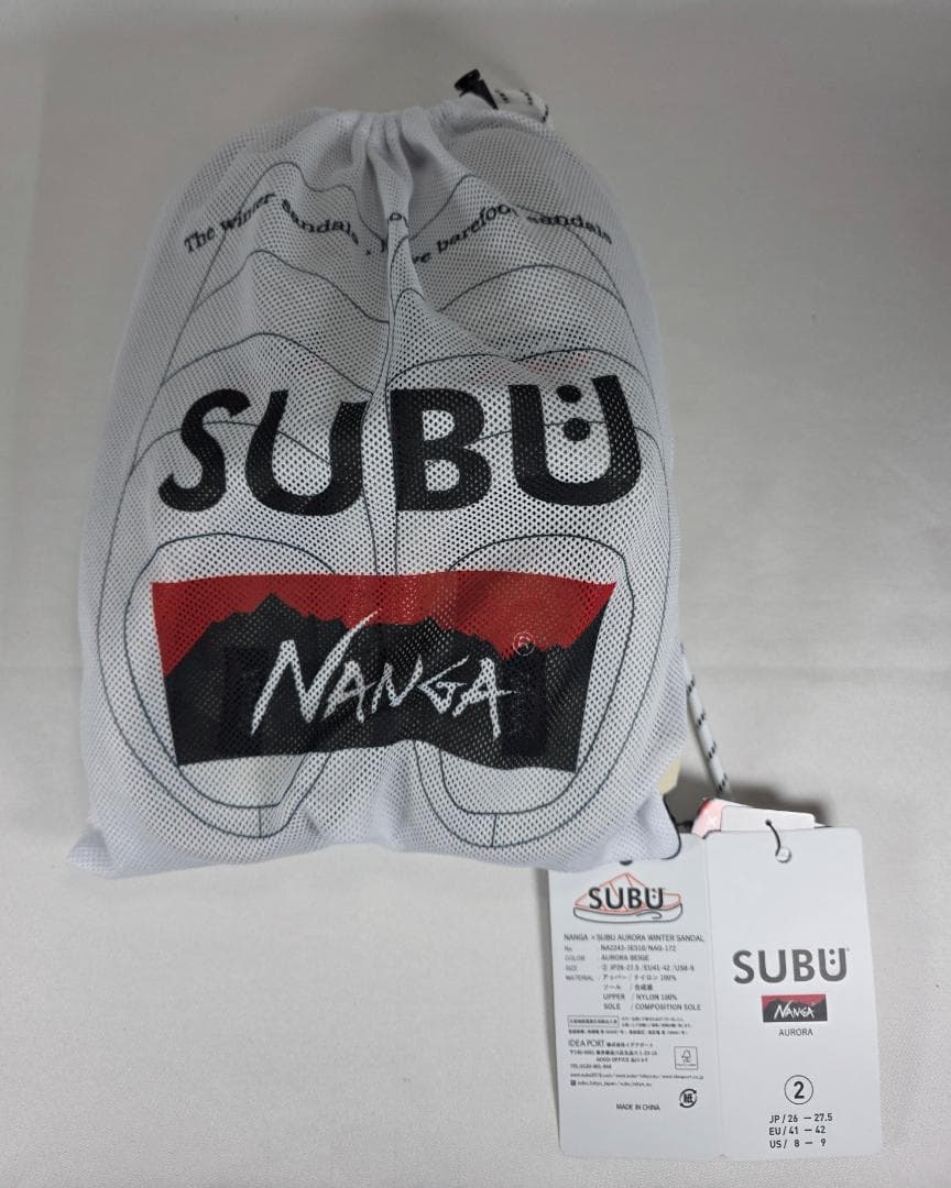新品未使用 ナンガ スブ オーロラウィンターサンダル ベージュ2