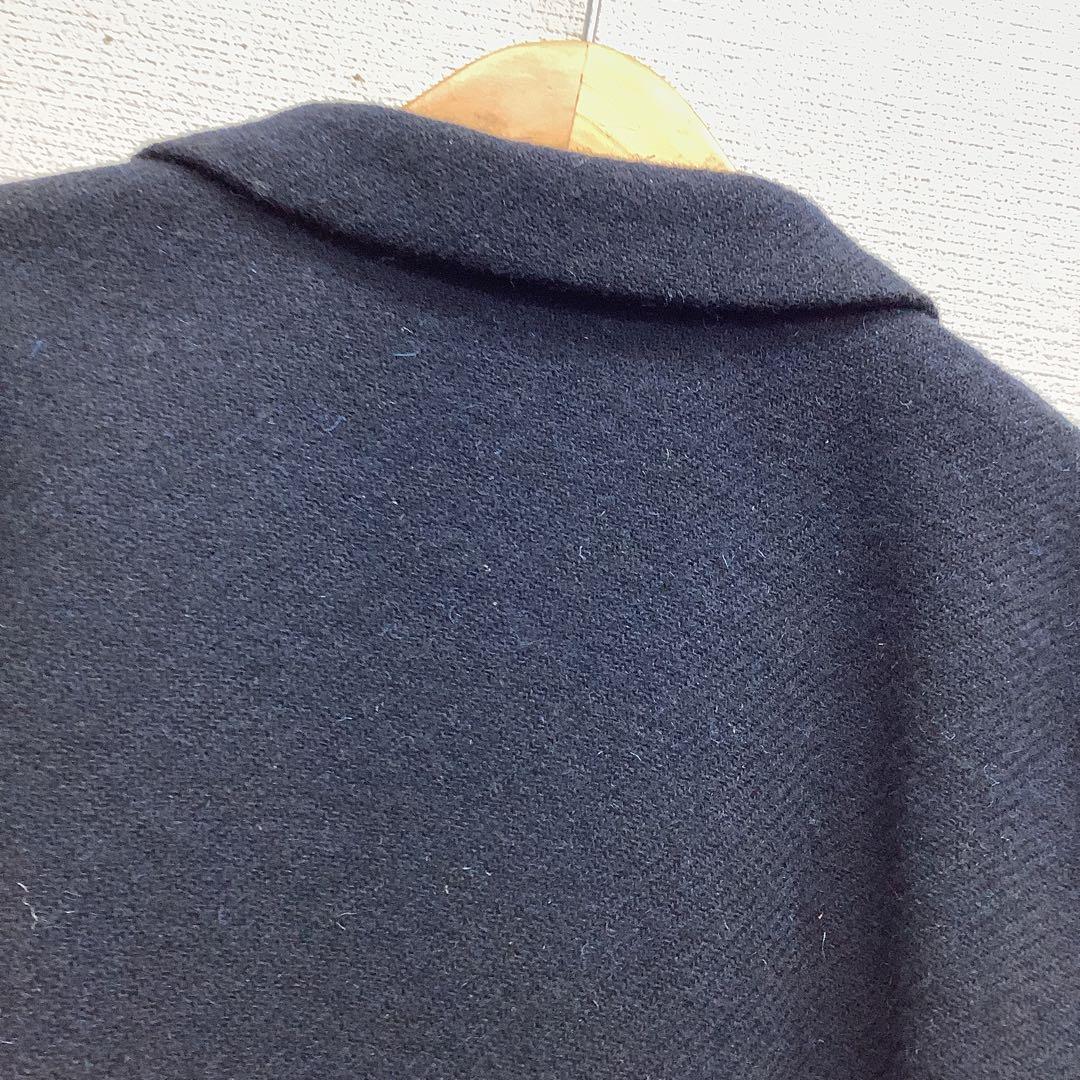 美品　マーガレットハウエル　ウール100% ジャケット　コート　ネイビー　L