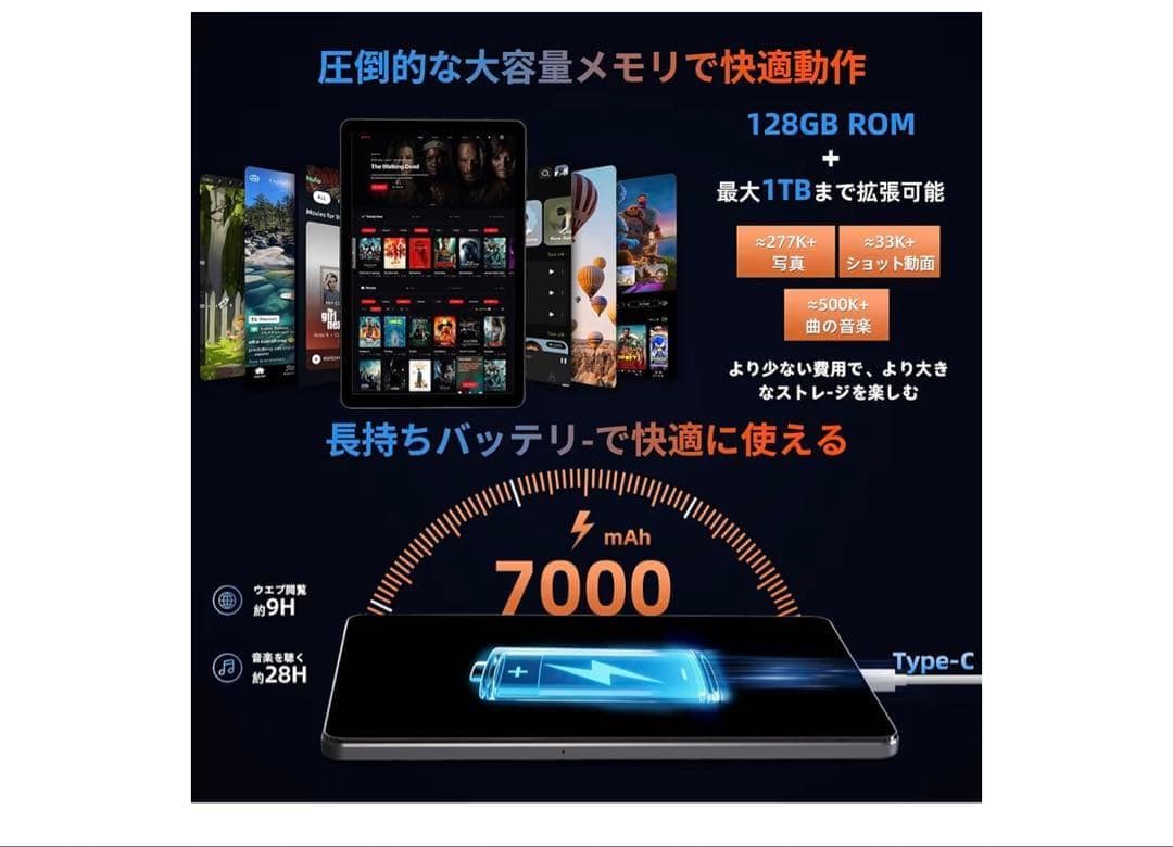 RebotAi タブレット Android15 11インチ