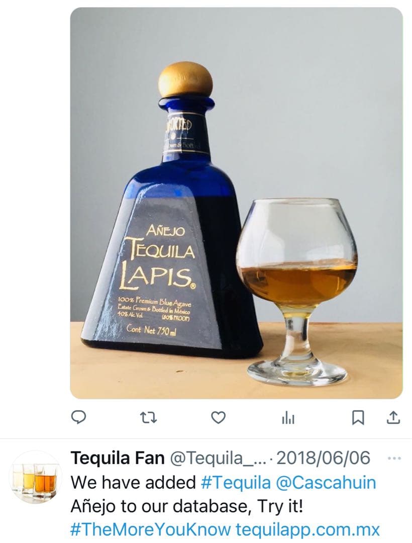 ⭐︎Tequila Lapiz Añejo テキーララピス　アホネ