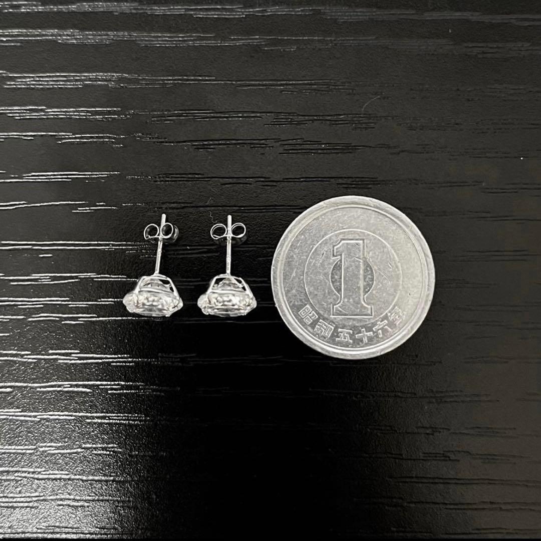 AVALANCHE アバランチ 14Kホワイトゴールド スタッズ ピアス 7mm