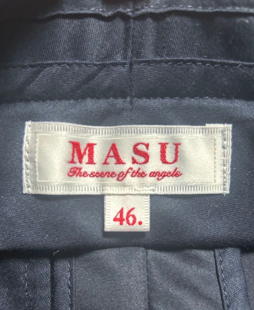 MASU 26SS 6TUCK TROUSERS BLACK スラックス