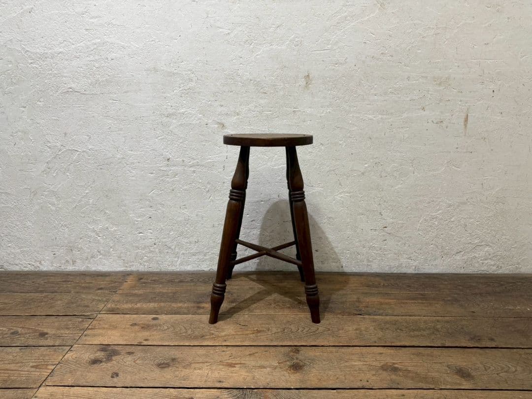 1185 ビンテージ　ハイスツール　丸椅子　イス　古家具　レトロ　アンティーク