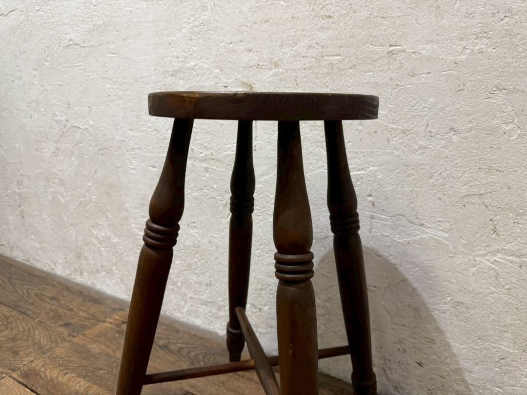 1185 ビンテージ　ハイスツール　丸椅子　イス　古家具　レトロ　アンティーク