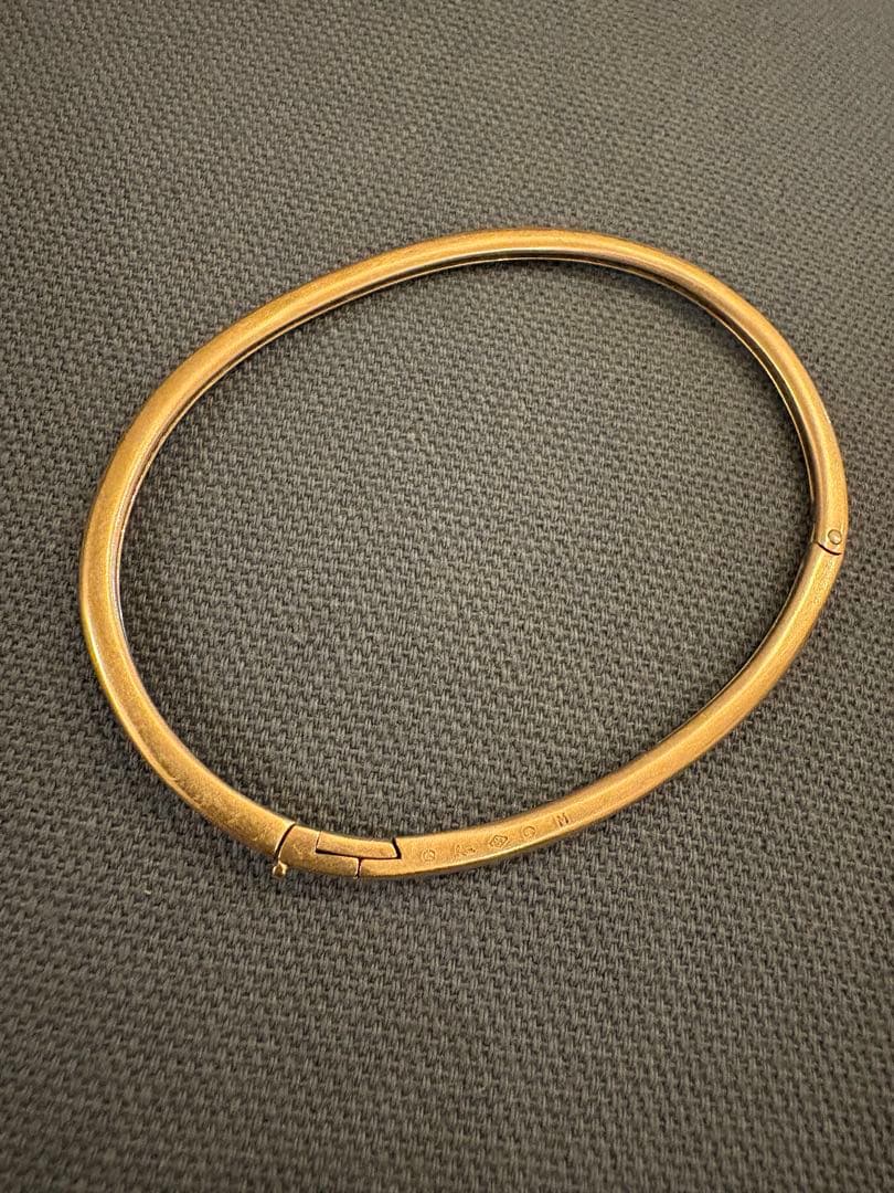 値下不可hum バングル　k10 「humete」ゴールド ブレスレット