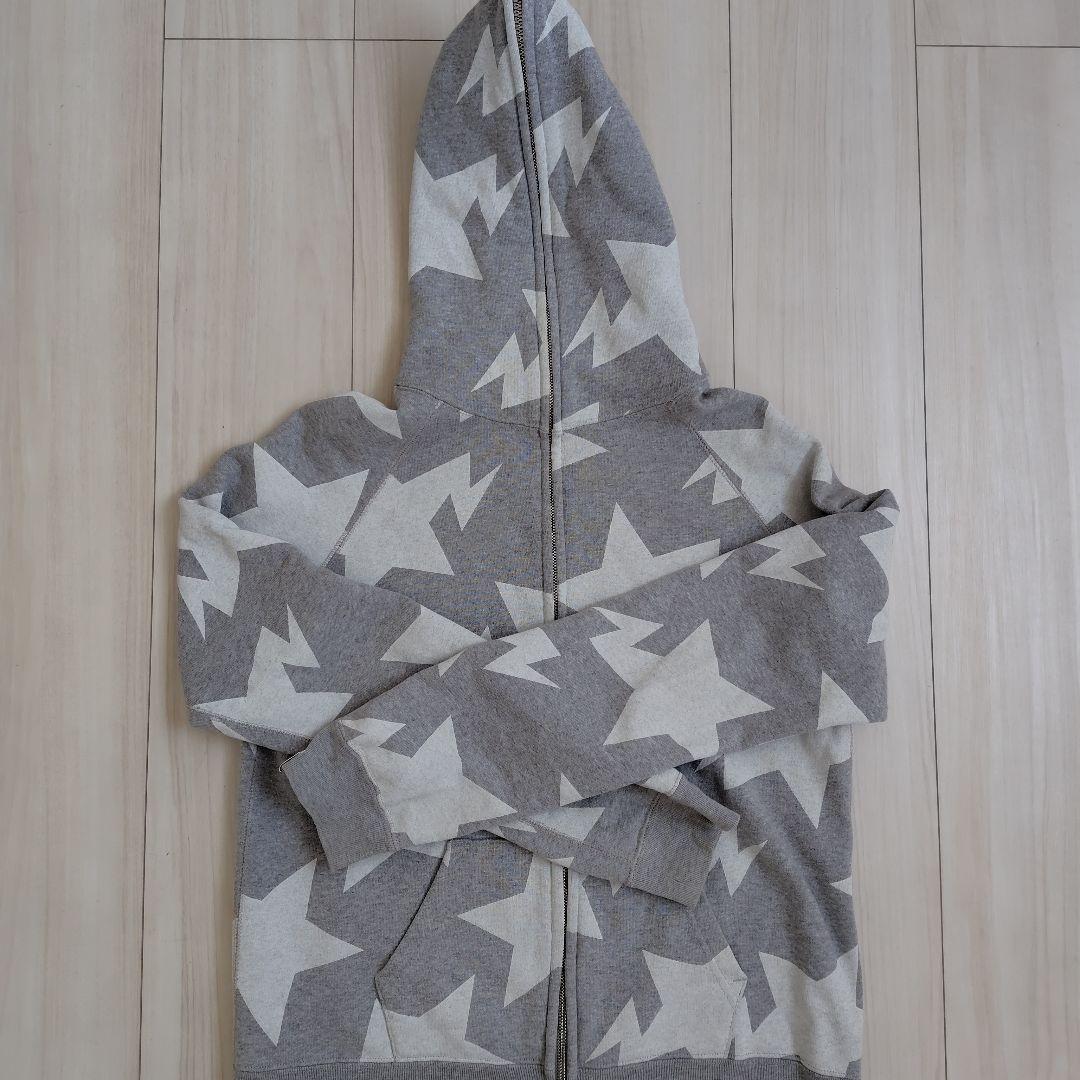 A BATHING APE 星柄ジップアップパーカー