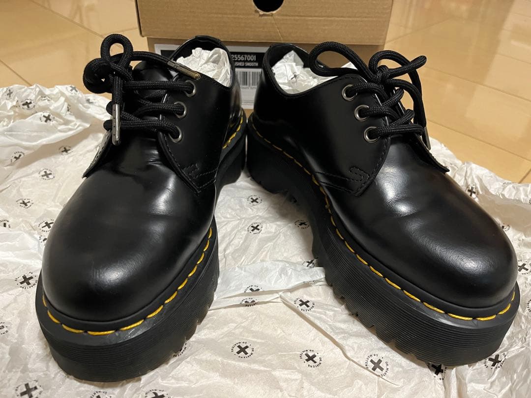 Dr.martens ドクターマーチン　QUAD 3 ホール シューズ ブラック