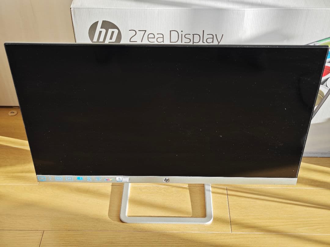 【美品】HP 27ea　27インチ　モニター　スピーカー内蔵　狭縁ベゼル　FHD